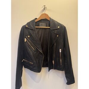 Blank NYC Faux Leather Moto Jacket (Size Medium)